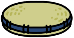 Grass Cushion (Navy)