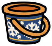 X'mas bucket (Blue)
