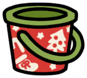 X'mas bucket (Red)