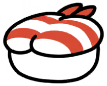 Sushi Cushion (shrimp)