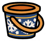 X'mas bucket (Blue)