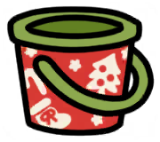 X'mas bucket (Red)